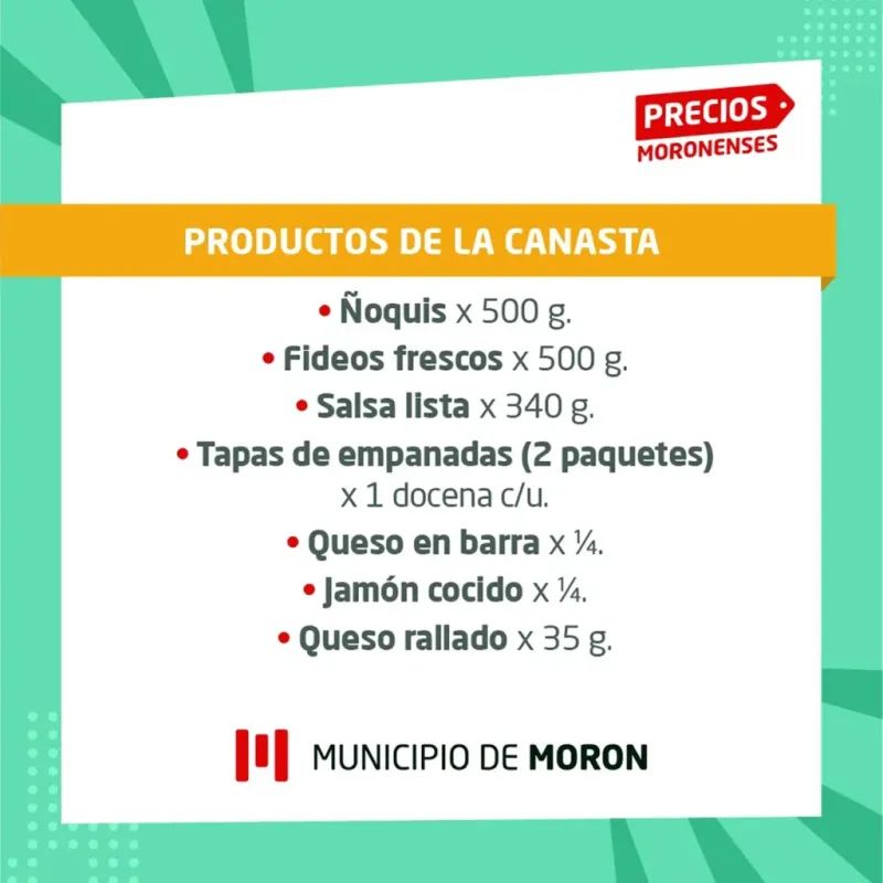 Morón: El municipio renovó el programa ‘Precios Moronenses’
