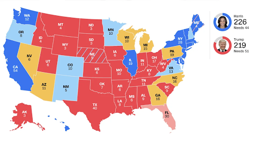 ¿Qué necesitan Trump y Harris para ganar las elecciones?